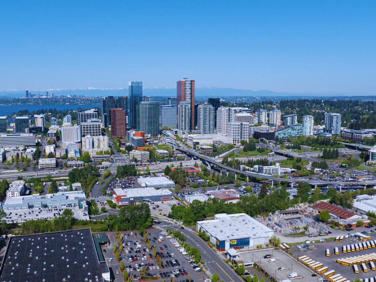 Downtown Bellevue, WA in the service area of Wise Choice Construction